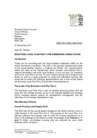 Broxtowe Local Plan Part 2 pre submission consultation