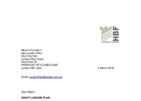 Draft London Plan 2018 - HBF - Mar 2018