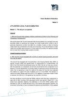 HBF matter 2 statement - Uttlesford EIP