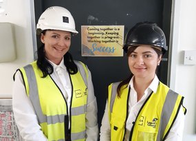 Didcot female site managers - Sandra + Nina